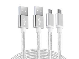 Android Charger Micro USB Cable 2Pack 6FT Fast Charging Cord for Samsung Galaxy S6/S7 Edge J3/J7 Star Prime Crown Note 4/5 LG G4 K40 K30 K20 Stylo 3 Moto Xbox PS4 Kindle Fire Tablets and Phones