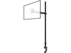 Extra Long Single Monitor Stand 13 to 27 inch Computer Monitor Arm Desk Mount Adjustable Monitor Arm VESA Stand for 1 Screen up to 47 inch Pole Single Monitor Mount Long Monitor Arm