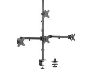 Quad 13 to 24 inch LCD Monitor Clamp-on Desk Mount 3 Plus 1 Articulating Display Holds 4 Screens VESA up to 100x100mm STAND-V104C