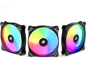 AsiaHorse Rocket-X-Black Argb 120mm Music Case Fans with hub and Remote(3pack)