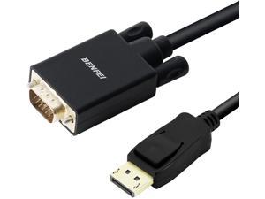 DisplayPort to VGA Adapter Benfei DP DisplayPort to VGA 6 Feet Cable Male to Male Gold-Plated Cord Compatible for Lenovo Dell HP ASUS and Other Brand