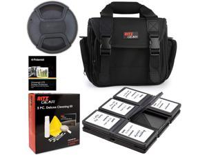 Deluxe Camera/Video Shoulder Bag for Canon EOS Rebel T6 T7 T5i T6i T7i EOS 90D 80D 70D 6D EOS Sl3 SL2. Bundle Includes 58mm Lens Cap 5-Piece Cleaning Kit Screen Protectors