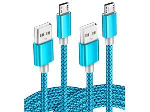 2pack 3.5ft Micro USB Cable Android Fast Charger Power Cord for Samsung S7/S6 Note 5/4 Galaxy J7 J3 Tablet Tab 3 4 S2 A 10.1 9.7 8.0 7.0 S 10.5 E 9.6 Pro Kids Lite Nook Kindle Tablets Fire Hd Hdx