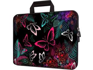 Purple Butterfly 12 Laptop Sleeve Case Bag Cover Pouch for ASUS Q200E 11.6 Notebook,Samsung Series 7 11.6 Slate Toshiba Tablet,11.6 Apple MacBook Air 