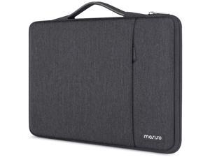 360 Protective Laptop Sleeve Compatible with MacBook Air/Pro 13-13.3 inch Notebook Compatible with MacBook Pro 14 inch 2021 2022 M1 A2442 Polyester Vertical Bag with Handle&Pocket Space Gray