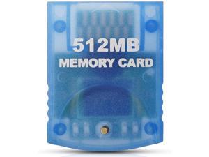 Memory Card Replacement for Gamecube Memory Card 512M Memory Card Compatible with Nintendo Gamecube and Wii Console- Blue