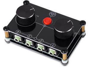 Stereo 3.5mm Audio selector headphone speaker 4:1 Switcher box 1:4 port Female 
