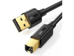 USB Printer Cable - USB A to B Cable 2.0 USB B Cable High-Speed Printer Cord Compatible with Hp Canon Brother Samsung Dell Epson Lexmark Xerox Piano Dac and More 5 FT