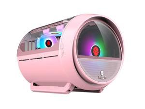 Great Gold Mid-Tower Gaming Computer Case, Special-Shaped PC Case, Desktop Case DIY USB 3.0 E-Sports Game Case Tempered Glass , 4 RGB Fans Positions, M-ATX, MINI-lTX,Pink Great Gold Mid-Tower Gaming Computer Case, Special-Shaped PC Case, Desktop Case DIY USB 3.0 E-Sports Game Case Tempered Glass , 4 RGB Fans Positions, M-ATX, MINI-lTX,Pink