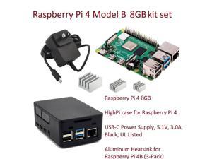 Raspberry Pi 4 Model B 8GB with Case Power supply Heatsinks