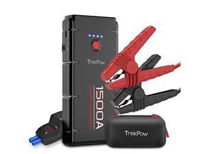Battery, TrekPow G22 1500A Car Jump Starter Portable Jump Box(up to 8.0L Gas/6.5L Diesel Engine), Upgraded Cable with Voltmeter, 12V Battery Jump Starter with Fast Charging, Flashlight Battery, TrekPow G22 1500A Car Jump Starter Portable Jump Box(up to 8.0L Gas/6.5L Diesel Engine), Upgraded Cable with Voltmeter, 12V Battery Jump Starter with Fast Charging, Flashlight
