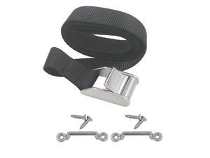 72" Gas Tank Strap Fuel Tank Strap W/Stainless Steel Clamp and Deck Loops - Hardware Included