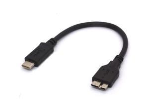 Short USB C to Micro B Cable - Type C 3.0 to Micro B Cord for Toshiba Seagate, WD West Digital External Hard Drive,HDD, Camera, Galaxy S8/S9