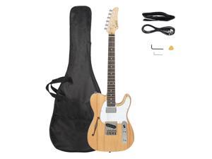 4 Colors Semi-Hollow F Hole Basswood Right Handed Electric Guitar w/ Bag