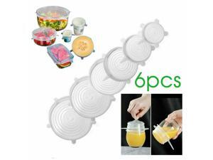 6PCS Stretch Reusable Silicone Bowl Wraps Food Grade Saver Cover Silicon Lids 6PCS Stretch Reusable Silicone Bowl Wraps Food Grade Saver Cover Silicon Lids