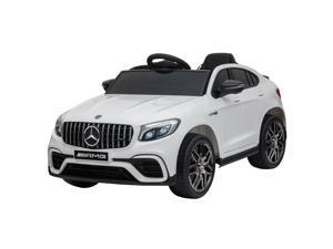 Licensed Kids Ride-On Car 12V Suspension Wheel with Remote Control White Licensed Kids Ride-On Car 12V Suspension Wheel with Remote Control White