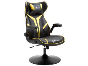 Office Chair Racing Gaming Faux Leather with Pillow, Flip-Up Armrest Office Chair Racing Gaming Faux Leather with Pillow, Flip-Up Armrest