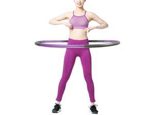 2.6lbs Weighted Hula Hoop Fitness Padded Abs Exercise Gym Workout Collapsible 2.6lbs Weighted Hula Hoop Fitness Padded Abs Exercise Gym Workout Collapsible