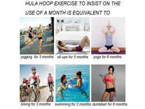 Collapsible 2.6lbs Weighted Hula Hoop Fitness Padded Abs Exercise Gym Workout