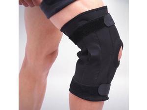 Double Metal Hinged Full Knee Support Brace Knee Protection Tennis Skiing L/XL Double Metal Hinged Full Knee Support Brace Knee Protection Tennis Skiing L/XL