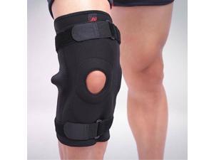 Double Metal Hinged Full Knee Support Brace Knee Protection Tennis Skiing L/XL Double Metal Hinged Full Knee Support Brace Knee Protection Tennis Skiing L/XL