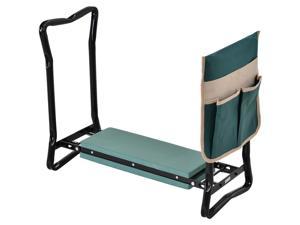 Garden Kneeler Foldable Seat Bench EVA Foam Pad with Tool Bag Pouch