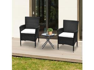 2pcs Rattan Chair Set Wicker Seat with Armrest Garden Coffee 2pcs Rattan Chair Set Wicker Seat with Armrest Garden Coffee