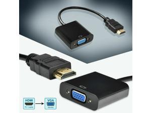 1080P HDMI Male to VGA Female Adapter Audio for Computer, Desktop, Laptop, PC 1080P HDMI Male to VGA Female Adapter Audio for Computer, Desktop, Laptop, PC