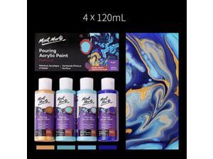 Fluid Acrylic Pouring Paint, 4 oz/Tube, Set of 4 Colors Fluid Acrylic Pouring Paint, 4 oz/Tube, Set of 4 Colors