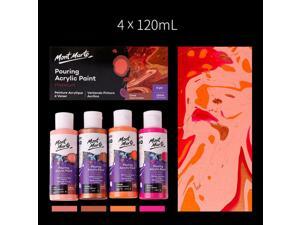 Fluid Acrylic Pouring Paint, 4 oz/Tube, Set of 4 Colors - Coral Series Fluid Acrylic Pouring Paint, 4 oz/Tube, Set of 4 Colors - Coral Series