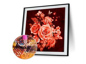 Rose 5D Diamond Painting Embroidery DIY Craft Cross Stitch Home Decor Gift CA Rose 5D Diamond Painting Embroidery DIY Craft Cross Stitch Home Decor Gift CA