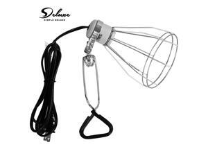 Clamp Lamp Light with Steel Cage Wire Grill up to 250W 6 Feet E26 Clamp Lamp Light with Steel Cage Wire Grill up to 250W 6 Feet E26