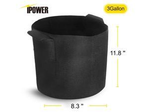 5-Pack Fabric Grow Pots Breathable Plant Bags Smart Plant with handle
