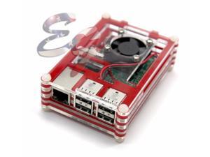 For Raspberry Pi 2 Pi 3 and Model BTransparent Clear Case Box with Cooling Fan For Raspberry Pi 2 Pi 3 and Model BTransparent Clear Case Box with Cooling Fan