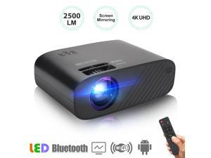 Full HD 1080P 2500 Lumens Portable Mini Wireless Bluetooth WiFi Home Projector