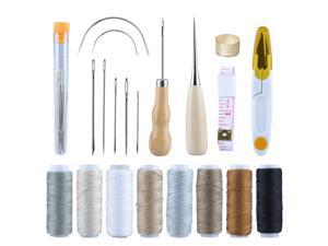 29 Pcs Upholstery Carpet Leather Canvas Repair Curved Hand Sewing Needles Kit 29 Pcs Upholstery Carpet Leather Canvas Repair Curved Hand Sewing Needles Kit