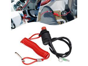 Outboard Cut off Boat Motor Kill Stop Switch Safety Tether Lanyard For Yamahd