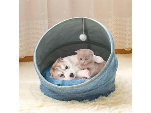 Folding Soft Cashmere Imitation linen Short Plush Cat Bed Folding Soft Cashmere Imitation linen Short Plush Cat Bed