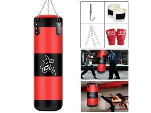 Unfilled Heavy Boxing Punching Bag Training Gloves Set Kicking MMA Workout 80CM Unfilled Heavy Boxing Punching Bag Training Gloves Set Kicking MMA Workout 80CM