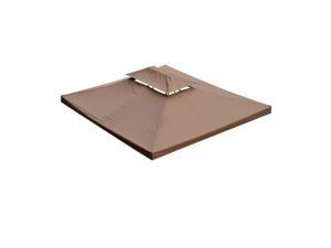 Gazebo Replacement Top Canopy Sunshade Po Garden 13'x10' Cover Brown Gazebo Replacement Top Canopy Sunshade Po Garden 13'x10' Cover Brown