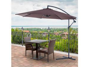 F10' Deluxe Po Umbrella Outdoor Market Parasol Banana Hanging Offset F10' Deluxe Po Umbrella Outdoor Market Parasol Banana Hanging Offset