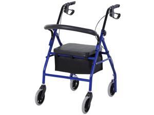 Adjustable Aluminum Rollator Fold Drive Medical Wheelchair W/ Bag Adjustable Aluminum Rollator Fold Drive Medical Wheelchair W/ Bag