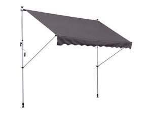 Po Adjust Awning Floor- to-ceiling Retractable Shade,UV Protective Grey Po Adjust Awning Floor- to-ceiling Retractable Shade,UV Protective Grey