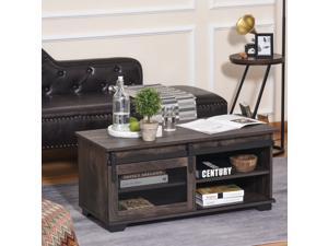 Rustic Coffee Table, Sliding Barn Door TV Stand Media Console Storage Cabinet Rustic Coffee Table, Sliding Barn Door TV Stand Media Console Storage Cabinet