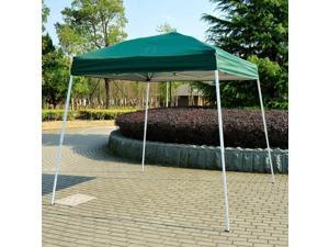 8x8ft Easy Pop Up Canopy Party Tent Outdoor Shelter w/Slant Leg Green 8x8ft Easy Pop Up Canopy Party Tent Outdoor Shelter w/Slant Leg Green