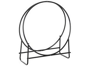 Heavy Duty Firewood Rack Indoor Outdoor Log Holder 264lbs. Black Heavy Duty Firewood Rack Indoor Outdoor Log Holder 264lbs. Black