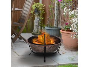 Clearance Sale 35" Steel Round Outdoor Po Fire Pit Wood Log Burning Heater Clearance Sale 35" Steel Round Outdoor Po Fire Pit Wood Log Burning Heater