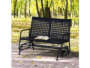 47x3x35inch Wicker Glider Swing Chair Rocking Gliding Seat Po Yard Porch 47x3x35inch Wicker Glider Swing Chair Rocking Gliding Seat Po Yard Porch