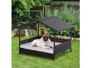 Wicker Pet House Dog Bed for Outdoor Po Rattan Pet Furniture with Cushion Wicker Pet House Dog Bed for Outdoor Po Rattan Pet Furniture with Cushion