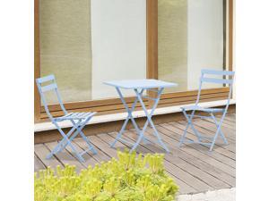 Clearance Sale Outsunnt 3 PCs Garden Coffee Set Foldable Po Chair Square Clearance Sale Outsunnt 3 PCs Garden Coffee Set Foldable Po Chair Square